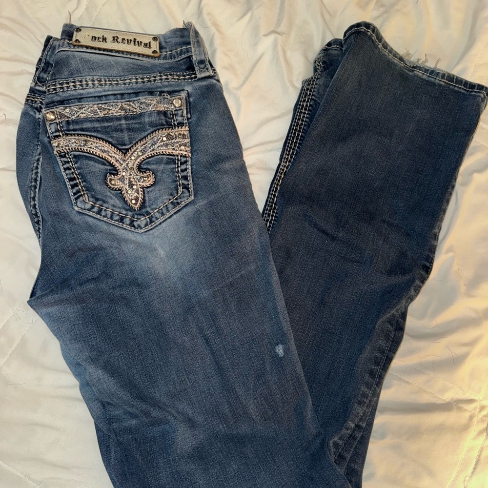 Rock Revival Women's Dark Blue Boot Cut Jeans